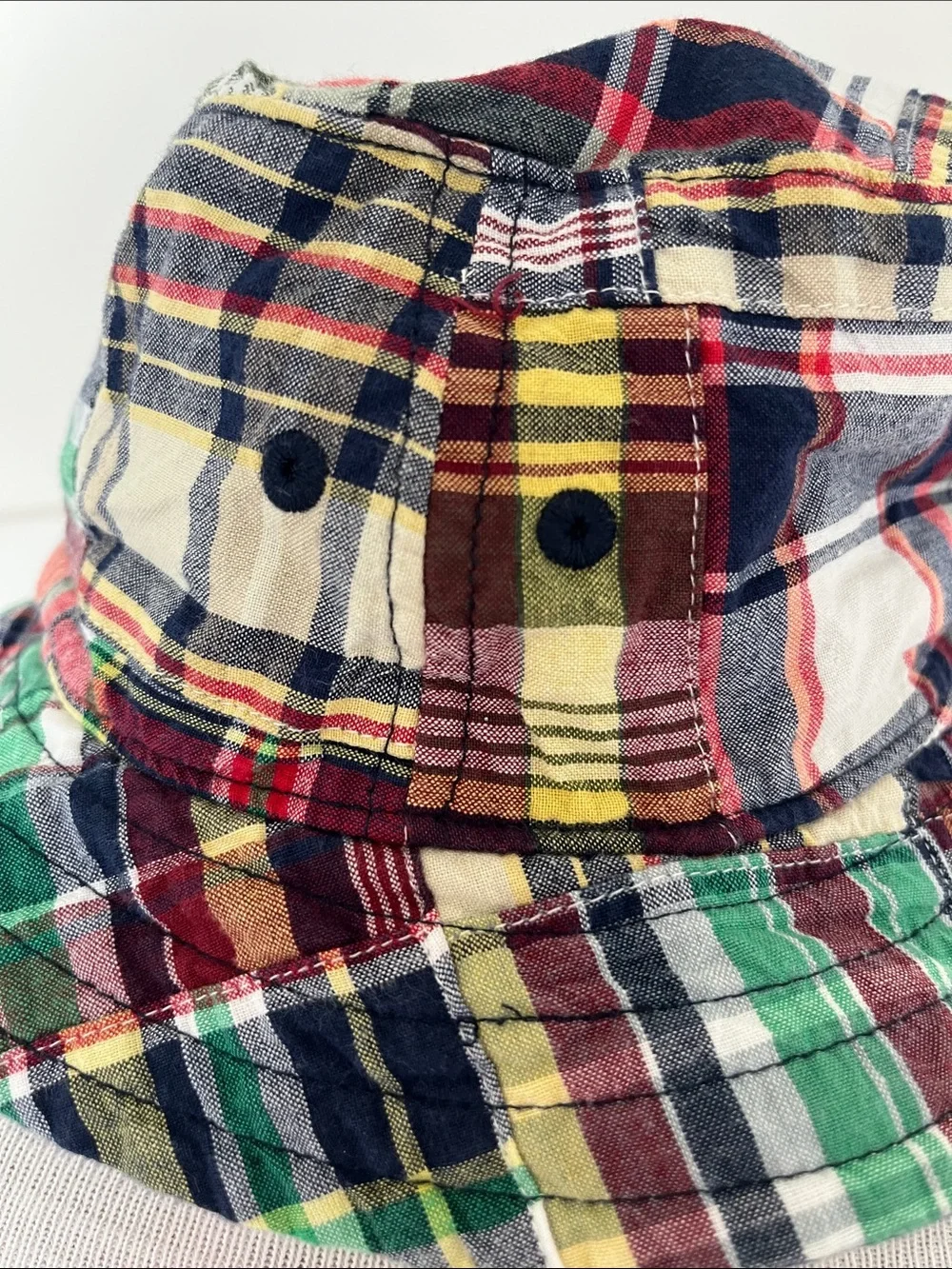 Baby Gap Madras Plaid Bucket Hat Size M L